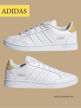 adidas Grand Court SE Leather Tennis Shoe